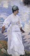 John Singer Sargent Lady Fishing Mrs Ormond oil on canvas